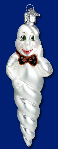 Halloween Twisty Ghost Glass Ornament 1 Halloween Twisty Ghost Glass Ornament