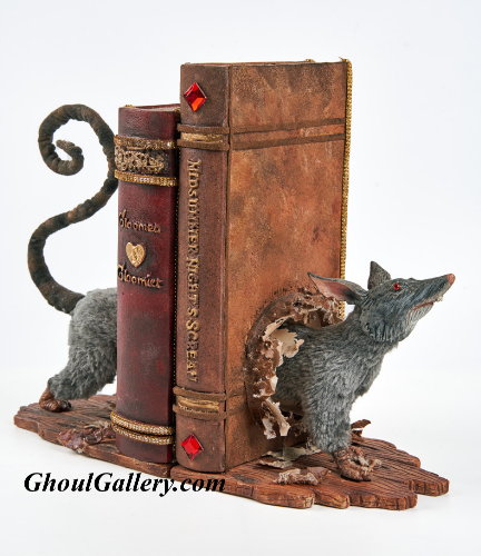 Shakesfeare Rat Bookends 1 Shakesfeare Rat Bookends