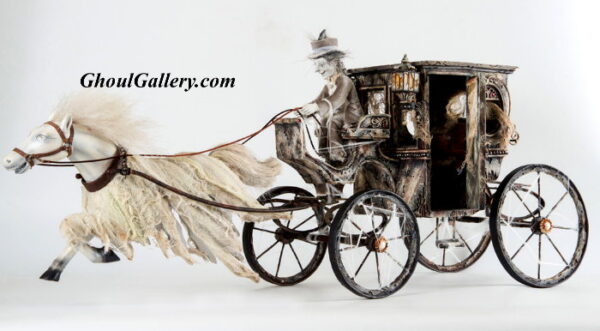 Ghostly Haunted Drawn Carriage