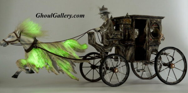 Ghostly Haunted Drawn Carriage - Image 2