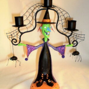 Witch Taper Candle Holder