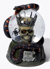 King Creep Skull with Snake Water Globe