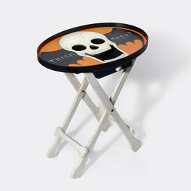 Skeleton Treat Wooden Table
