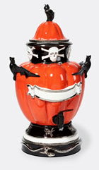 Pumpkin Skull Hot or Cold Drink Server