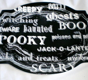 Ghoulish Halloween Serving Platter
