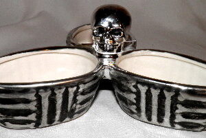 Skull 3-Section Candy Dish