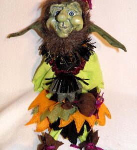 Katherine’s Collection Halloween Collectibles - “Forrest Goblin Doll Creepy