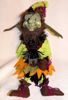 Forrest Goblin Doll "Creepy" 1 Katherine’s Collection Halloween Collectibles - “Forrest Goblin Doll Creepy