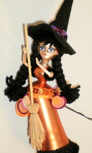 Halloween Party Goers Annealed Ornament "B"