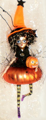 Halloween Party Goers Annealed Ornament "C" 1 Halloween Party Goers Annealed Ornament "C"