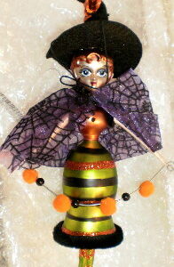 Halloween Party Goers Annealed Ornament "D"
