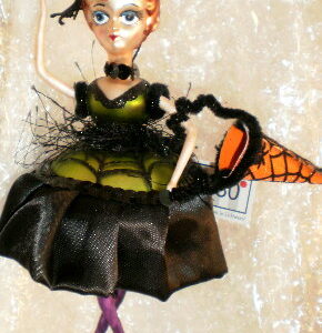 Halloween Party Goers Annealed Ornament "F"
