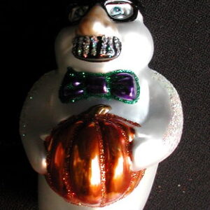 Groucho Ghost Glass Ornament
