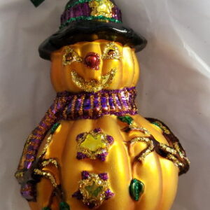 Mr. Jack O'Lantern Glass Ornament