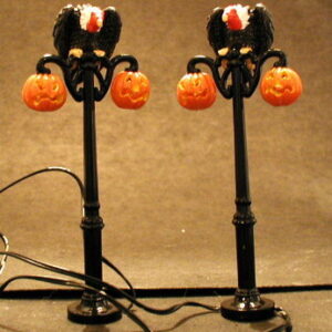 Gothic Buzzard Street Lamps by Department 56