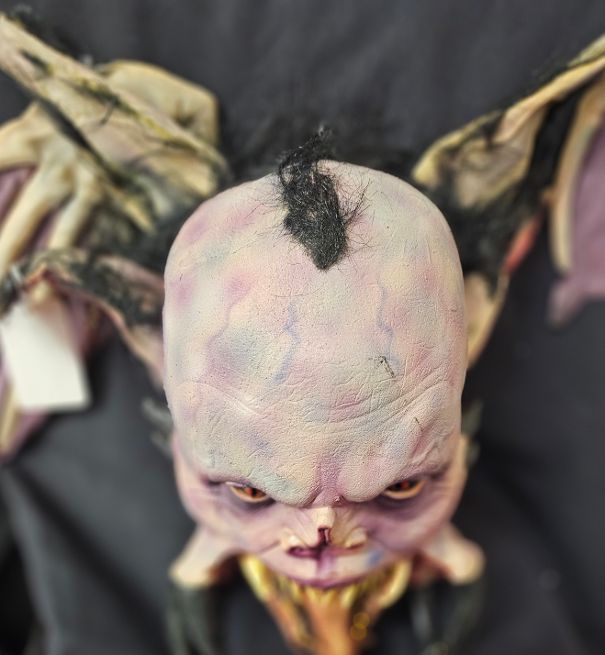 Bump in the Night Bat Winged Vampire Skull Latex Display 3 Bump in the Night Bat Winged Vampire Skull Latex Display - Image 3