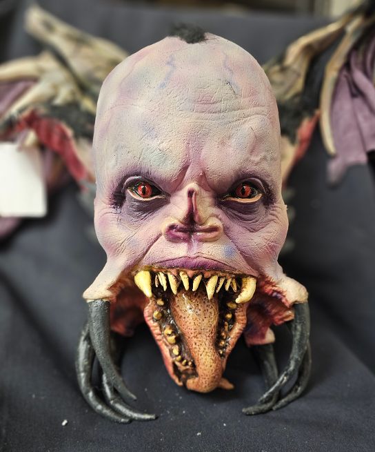 Bump in the Night Bat Winged Vampire Skull Latex Display 2 Bump in the Night Bat Winged Vampire Skull Latex Display - Image 2