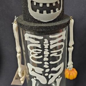 Department 56 Krinkles Cat Skeleton Candy Jar MINT Boxed
