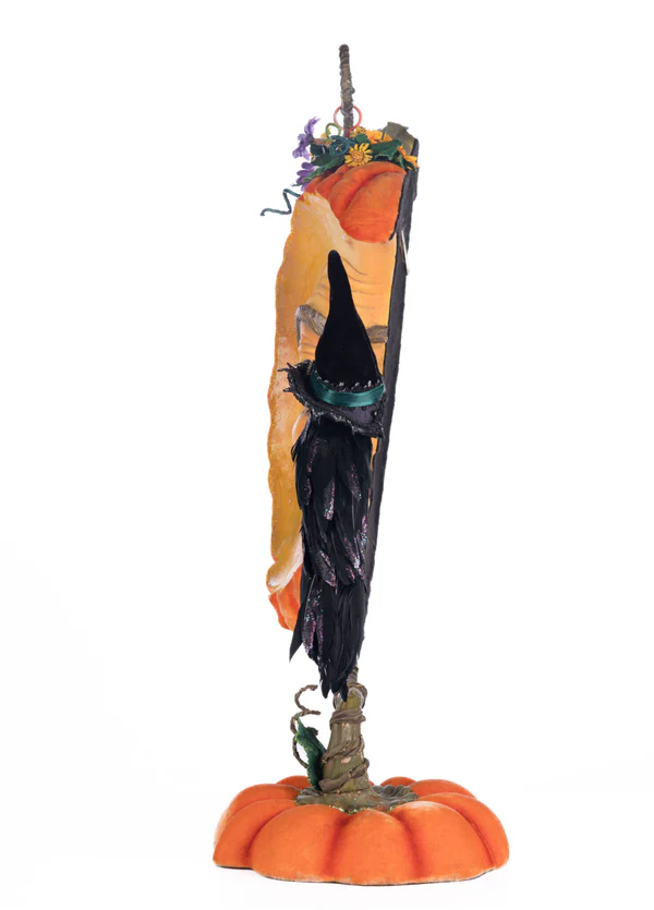 Katherine's Collection Pumpkin Moon Witch Wall Piece or Tabletop 5 Katherine's Collection Pumpkin Moon Witch Wall Piece or Tabletop - Image 5