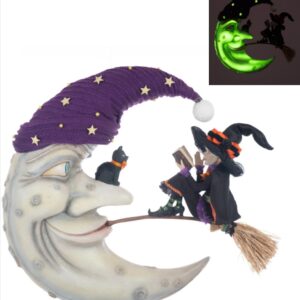 Halloween Hollow Witch On The Moon