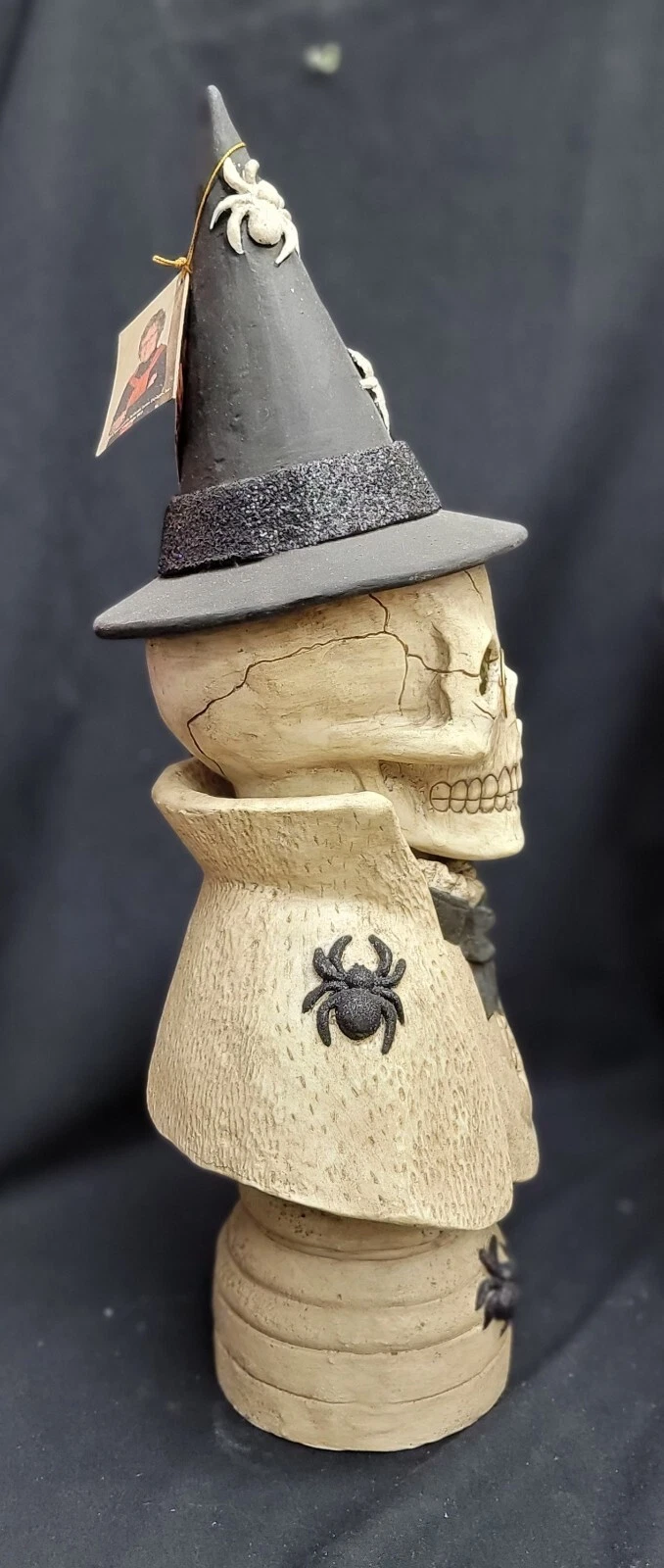 Bethany Lowe Stonella Witch Hat Skull 20" Bust 3 Bethany Lowe Stonella Witch Hat Skull 20" Bust - Image 3