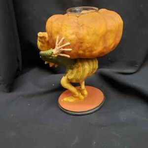 Scott Smith Rucus Studio Elf Holding Pumpkin