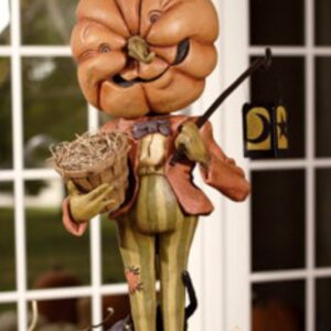 Rucus Studio Elaborate Pumpkin Gent Tall Figurine